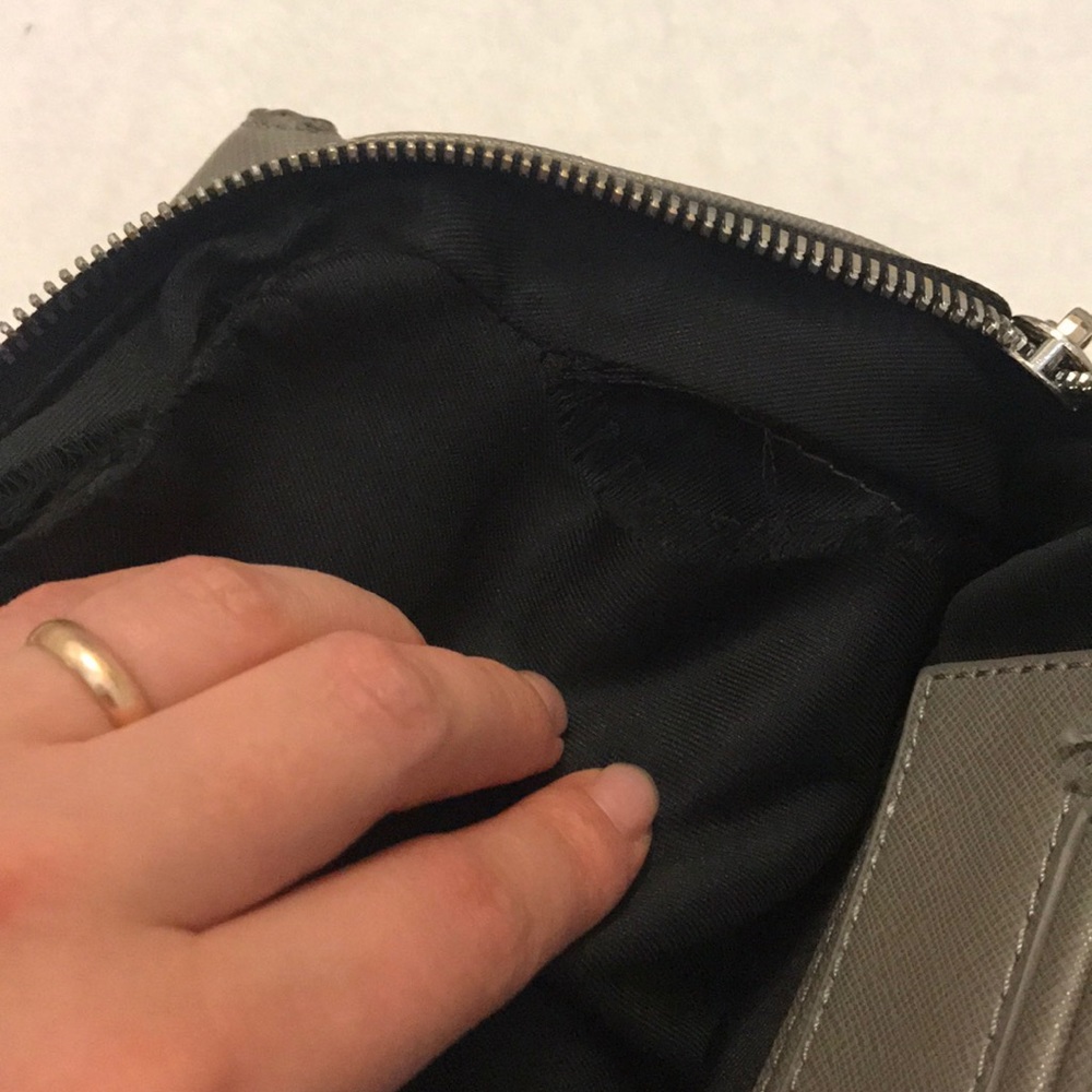 Zara Basic Collection Gray Purse Bag - image 7